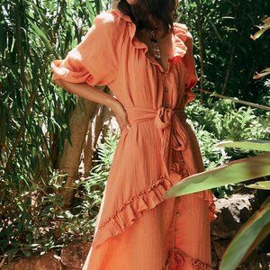 Free People Endless Summer Free-est Oh So Romantic Maxi Dress Small New